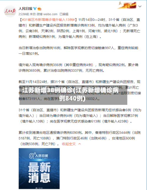 江苏新增38例确诊(江苏新增确诊病例840例)-第1张图片