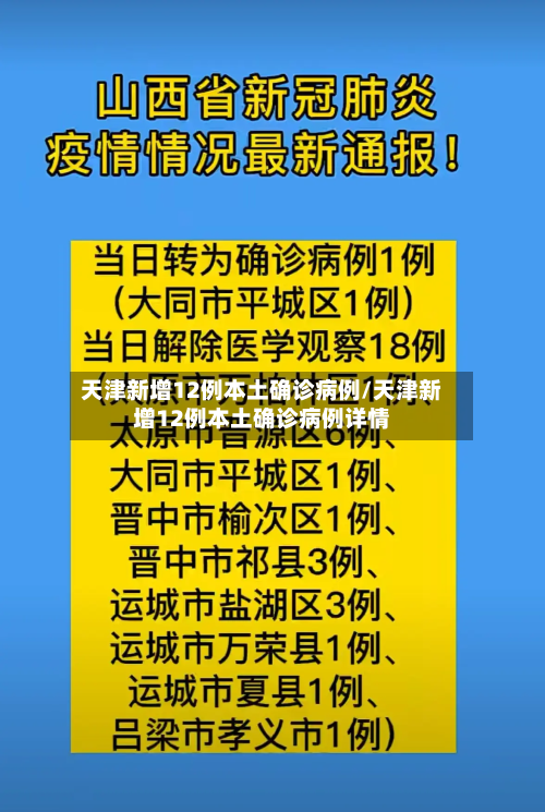 天津新增12例本土确诊病例/天津新增12例本土确诊病例详情-第3张图片