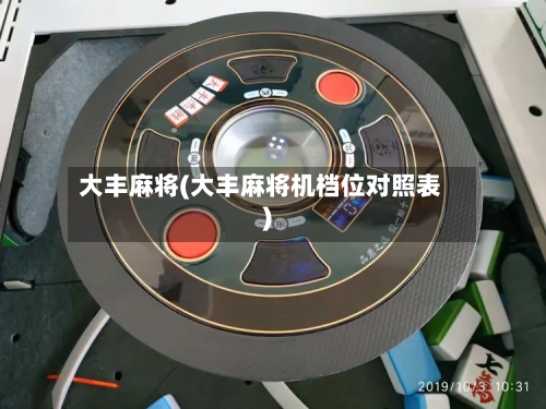 大丰麻将(大丰麻将机档位对照表)-第2张图片